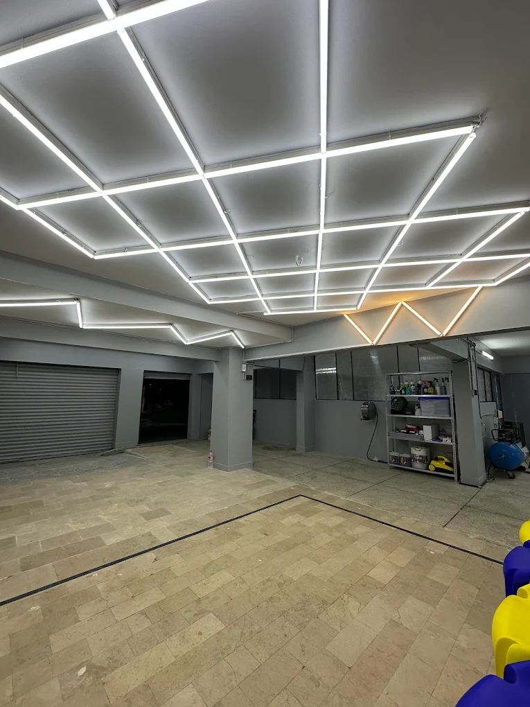 Car Cosmetics detailing studio in Gulshan-e-Iqbal Karachi with LED inspection lights